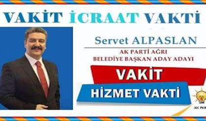 Alpaslan, Ağrı'da Sorun Değil, Çözüm Üreteceğiz