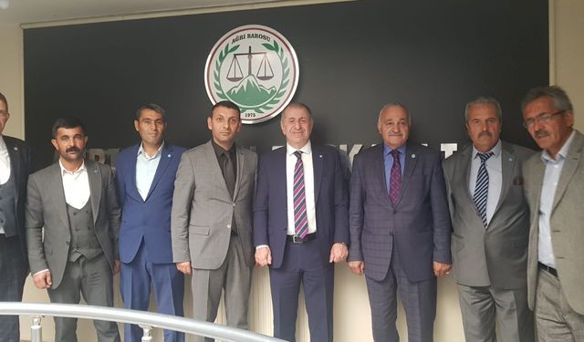 İYİ PARTİ'DEN AĞRI BAROSU BAŞKANI AYDIN'A ZİYARET