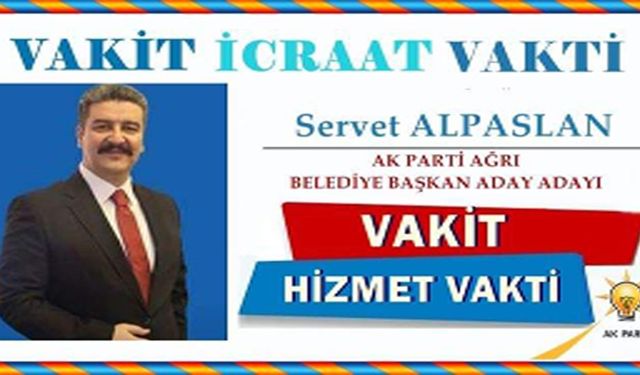 Alpaslan, Ağrı'da Sorun Değil, Çözüm Üreteceğiz