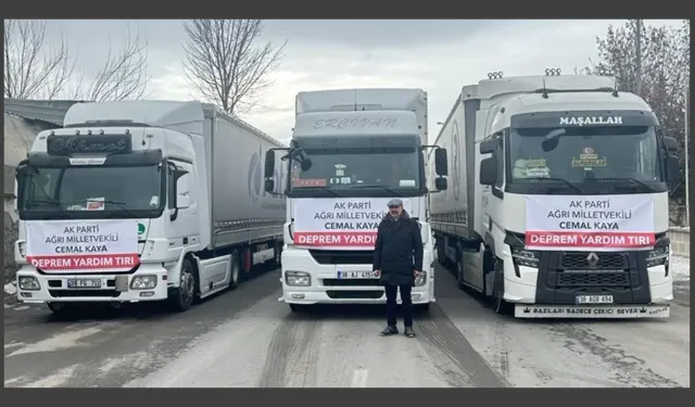 Cemal Kaya’dan depremzedelere büyük destek