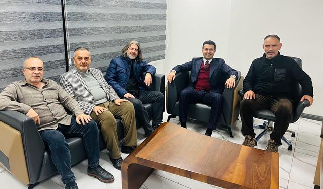 Ağrılı yerel gazeteciler, AK Parti Aday Adayı Mehmet İlidi’yi Ağırladı