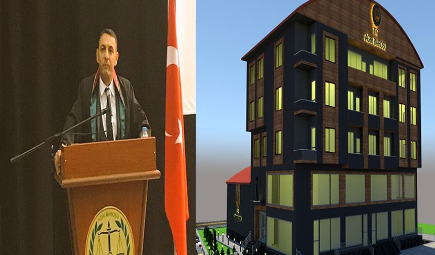 AĞRI BAROSU İDARİ VE SOSYAL TESİS İNŞAAT  İHALESİ YAPILDI  