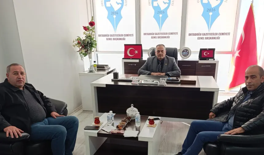 Mesut Demir ve İsrafil Avcı, OGC Genel Başkanı Aydın’ı ziyaret ettiler