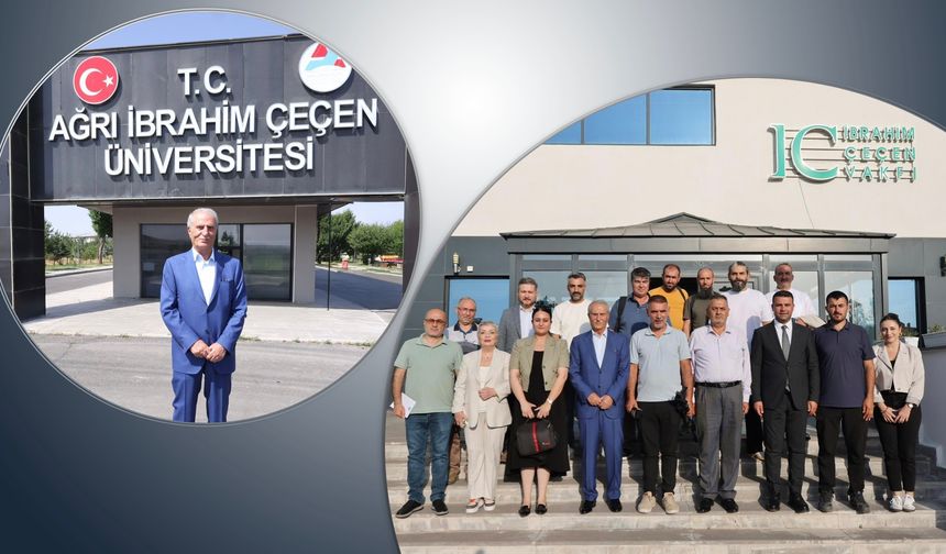 İş İnsanı İbrahim Çeçen, Ağrılı Gazetecilerle Bir Arada