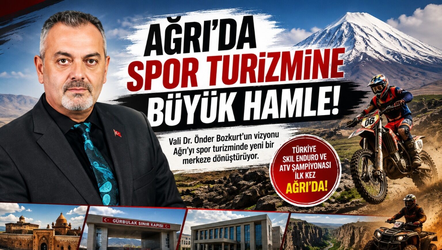 Nihat Aydın’ın Kaleminden... Ağrı’nın Röntgenini Çeken Vali: Önder Bozkurt ve Spor Turizmi Hamlesi